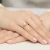 Pierścionek z żółtego złota Halo Ring diament laboratoryjny 0,50ct i kamienie boczne Lab Diamonds W0550.Z3.LDW.02 marko