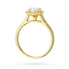 Pierścionek z żółtego złota Halo Ring diament laboratoryjny 0,70ct i kamienie boczne Lab Diamonds W0550.Z3.LDW.03 marko