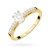 Złoty pierścionek zaręczynowy z owalnym diamentem Lab Diamonds W0067.Z3.LDW.01 marko