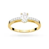 Złoty pierścionek zaręczynowy z owalnym diamentem Lab Diamonds W0067.Z3.LDW.01 marko