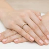 Ażurowy złoty pierścionek diamenty laboratoryjne żółte złoto Lab Diamonds W0411.Z3.LDW.01 marko