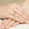 Pierścionek zaręczynowy klasyczny 0,15ct z żółtego złota niebieski diament laboratoryjny Lab Diamonds W0369.Z3.LDA.01 marko