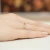 Pierścionek zaręczynowy klasyczny 0,15ct z żółtego złota niebieski diament laboratoryjny Lab Diamonds W0369.Z3.LDA.01 marko