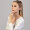 Złota bransoletka ażurowa diamentowane kulki ozdobne blaszki Virino B1499-333 marko