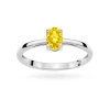 Pierścionek z białego złota z pojedynczym owalnym żółtym diamentem laboratoryjnym 0,50ct Lab Diamonds W0685.B3.LDY.01 marko