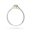 Pierścionek zaręczynowy klasyczny 0,15ct z białego złota żółty diament laboratoryjny Lab Diamonds W0369.B3.LDY.01 marko