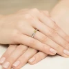 Pierścionek zaręczynowy klasyczny 0,15ct z białego złota żółty diament laboratoryjny Lab Diamonds W0369.B3.LDY.01 marko