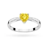Pierścionek z żółtym diamentem laboratoryjnym w kształcie serca Lab Diamonds białe złoto W0065.B3.LDY.01 marko