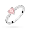 Pierścionek z różowym diamentem laboratoryjnym w kształcie serca Lab Diamonds białe złoto W0065.B3.LDP.01 marko