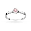 Pierścionek zaręczynowy z białego złota różowy diament laboratoryjny Lab Diamonds 0,15ct kwiatek W0062.B3.LDP.01 marko