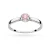Pierścionek zaręczynowy z białego złota różowy diament laboratoryjny Lab Diamonds 0,15ct kwiatek W0062.B3.LDP.01 marko