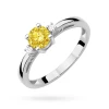Pierścionek zaręczynowy z białego złota z okrągłym żółtym diamentem laboratoryjnym Lab Diamonds W0010.B3.LDY.01 marko