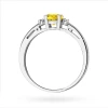 Pierścionek zaręczynowy z białego złota z okrągłym żółtym diamentem laboratoryjnym Lab Diamonds W0010.B3.LDY.01 marko