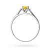 Złoty pierścionek zaręczynowy z białego złota z owalnym żółtym diamentem laboratoryjnym Lab Diamonds W0005.B3.LDY.01 marko