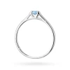 Pierścionek zaręczynowy klasyczny 0,15ct z białego złota niebieski diament laboratoryjny Lab Diamonds W0369.B3.LDA.01 marko