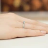 Pierścionek zaręczynowy klasyczny 0,15ct z białego złota niebieski diament laboratoryjny Lab Diamonds W0369.B3.LDA.01 marko
