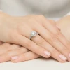 Pierścionek białe złoto brylant 0,70ct i 26 bocznych brylantów Dynastia W0551.B3.DIW.03 marko