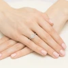 Pierścionek białe złoto diament laboratoryjny 0,40ct i 28 kamieni Lab Diamonds W0551.B3.LDW.01 marko