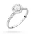 Pierścionek białe złoto diament laboratoryjny 0,50ct i 28 kamieni Lab Diamonds W0551.B3.LDW.02 marko