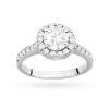 Pierścionek białe złoto diament laboratoryjny 0,70ct i 26 kamieni Lab Diamonds W0551.B3.LDW.03 marko
