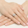 Pierścionek białe złoto diament laboratoryjny 0,70ct i 26 kamieni Lab Diamonds W0551.B3.LDW.03 marko