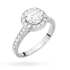 Pierścionek białe złoto diament laboratoryjny 1,00ct i 26 kamieni Lab Diamonds W0551.B3.LDW.04 marko