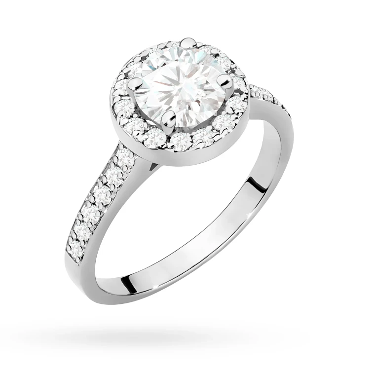 Pierścionek białe złoto diament laboratoryjny 1,00ct i 26 kamieni Lab Diamonds W0551.B3.LDW.04 marko