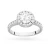 Pierścionek białe złoto diament laboratoryjny 1,00ct i 26 kamieni Lab Diamonds W0551.B3.LDW.04 marko