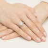 Pierścionek białe złoto diament laboratoryjny 1,00ct i 26 kamieni Lab Diamonds W0551.B3.LDW.04 marko