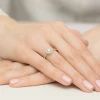 Pierścionek żółte złoto brylant 0,40ct i 28 brylancików Dynastia W0551.Z3.DIW.01 marko