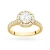 Pierścionek żółte złoto diament laboratoryjny 0,70ct i 26 kamieni Lab Diamonds W0551.Z3.LDW.03 marko