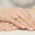 Pierścionek żółte złoto diament laboratoryjny 0,70ct i 26 kamieni Lab Diamonds W0551.Z3.LDW.03 marko
