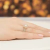 Pierścionek żółte złoto diament laboratoryjny 1,00ct i 26 kamieni Lab Diamonds  W0551.Z3.LDW.04 marko