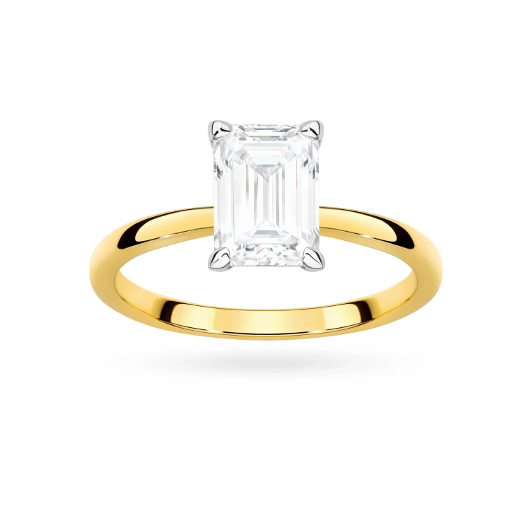 Pierścionek zaręczynowy z diamentem laboratoryjnym Illume Emerald 1,50ct żółte złoto Lab Diamodns W0691.Z3.LDW.02 marko