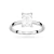 Pierścionek zaręczynowy z diamentem laboratoryjnym Illume Emerald 1,00ct białe złoto Lab Diamonds W0691.B3.LDW.03 marko