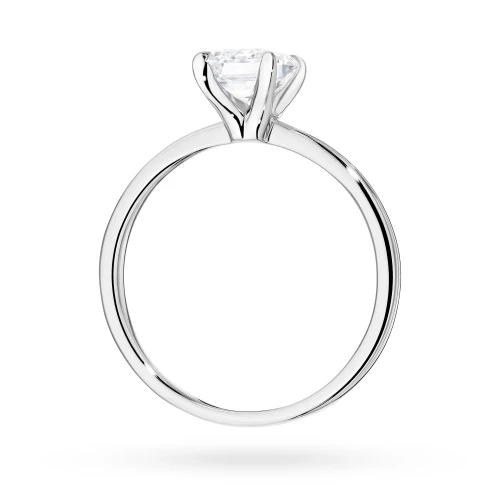 Pierścionek zaręczynowy z diamentem  laboratoryjnym Illume Emerald 1,00ct białe złoto Lab Diamonds