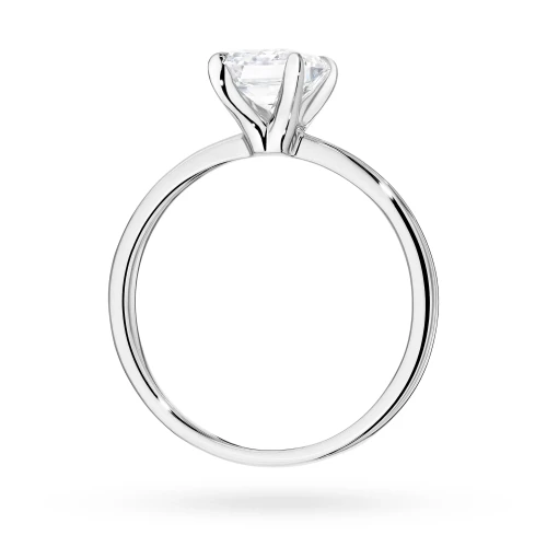 Pierścionek zaręczynowy z diamentem  laboratoryjnym Illume Emerald 1,50ct białe złoto Lab Diamodns