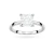Pierścionek zaręczynowy z diamentem laboratoryjnym Illume Princessa 1,00ct białe złoto Lab Diamodns W0690.B3.LDW.03 marko