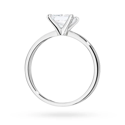 Pierścionek zaręczynowy z diamentem  laboratoryjnym Illume Princessa 1,00ct białe złoto Lab Diamodns