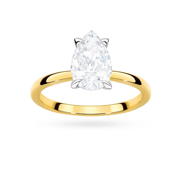 Pierścionek zaręczynowy z diamentem laboratoryjnym Illume Pear 1,00ct żółte złoto Lab Diamodns W0689.Z3.LDW.03 marko