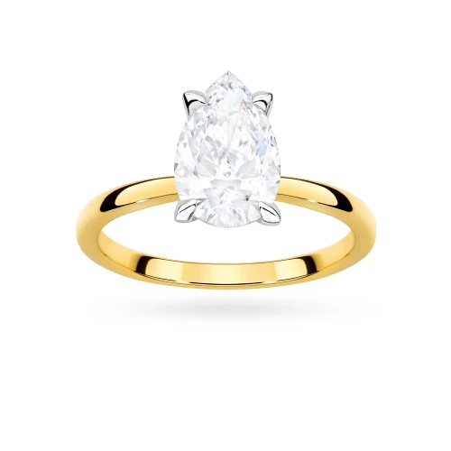 Pierścionek zaręczynowy z diamentem laboratoryjnym Illume Pear 1,50ct żółte złoto Lab Diamodns W0689.Z3.LDW.02 marko
