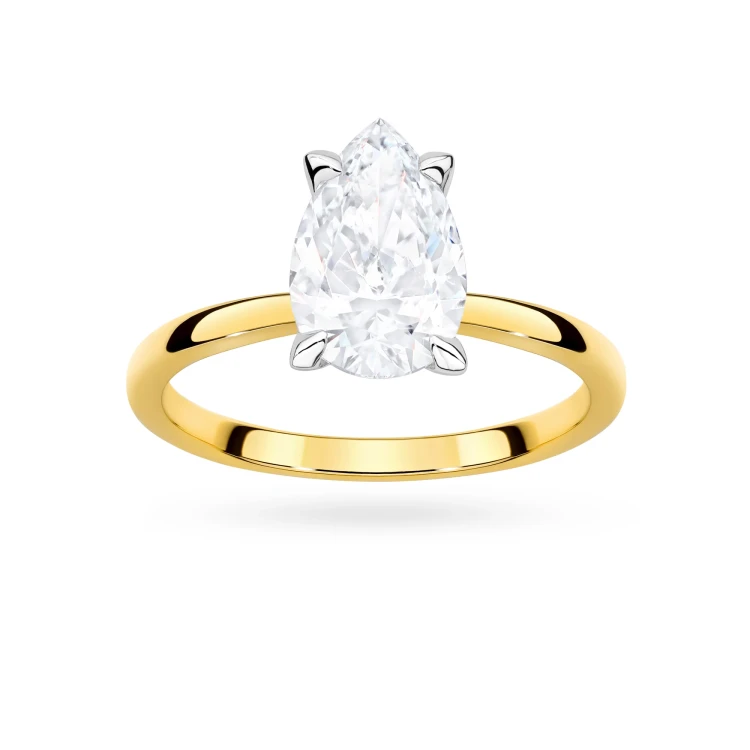 Pierścionek zaręczynowy z diamentem laboratoryjnym Illume Pear 1,50ct żółte złoto Lab Diamodns W0689.Z3.LDW.02 marko