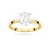 Pierścionek zaręczynowy z diamentem laboratoryjnym Illume Oval 1,00ct żółte złoto Lab Diamodns W0688.Z3.LDW.03 marko
