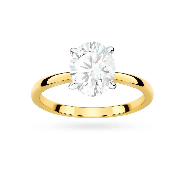 Pierścionek zaręczynowy z diamentem laboratoryjnym Illume Oval 1,50ct żółte złoto Lab Diamodns W0688.Z3.LDW.02 marko