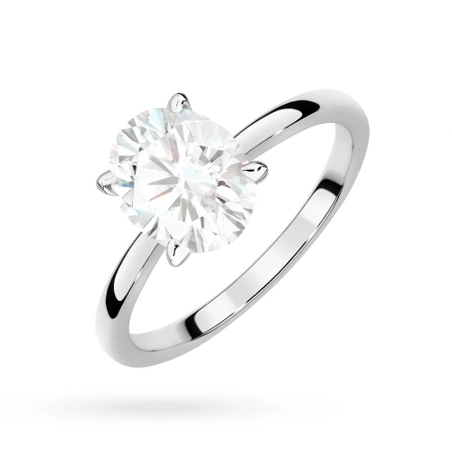 Pierścionek zaręczynowy z diamentem  laboratoryjnym Illume Oval 1,50ct białe złoto Lab Diamodns