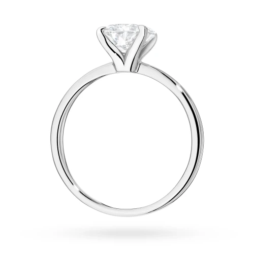 Pierścionek zaręczynowy z diamentem  laboratoryjnym Illume Oval 1,50ct białe złoto Lab Diamodns
