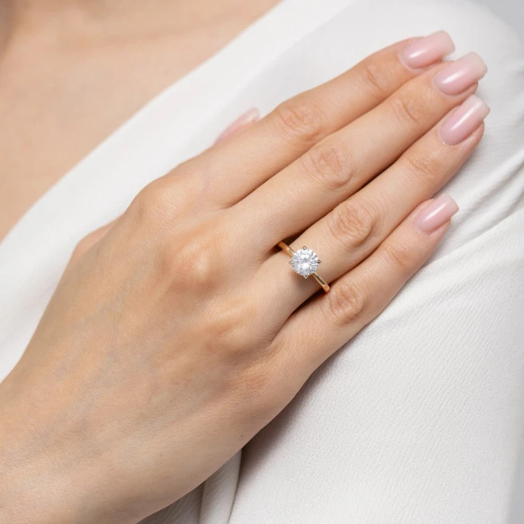 Pierścionek zaręczynowy z diamentem laboratoryjnym Illume 1,50ct żółte złoto Lab Diamodns W0687.Z3.LDW.02 marko