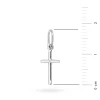 Złoty krzyżyk minimalistyczny w białym złocie próba 585 D278-B585 MARKO