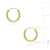 Złote kolczyki koła średnica 11mm kreolki Jeso basic K075-585 MARKO