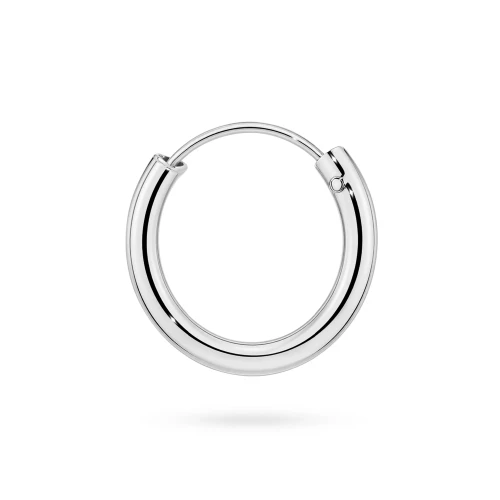 Srebrny pojedynczy kolczyk koło kreol 10mm Jeso basic K075-925-S-SOLO marko